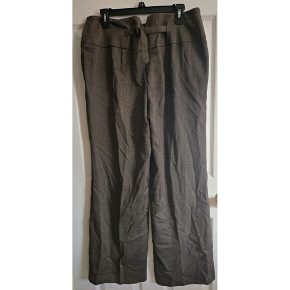 Cato Womens Dress Casual Pants Slacks Wide Leg Light Brown Size 14W Adjust Waist - Picture 4 of 16